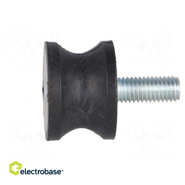 Vibration damper | M8 | Ø: 30mm | rubber | L: 20mm | Thread len: 23mm image 3