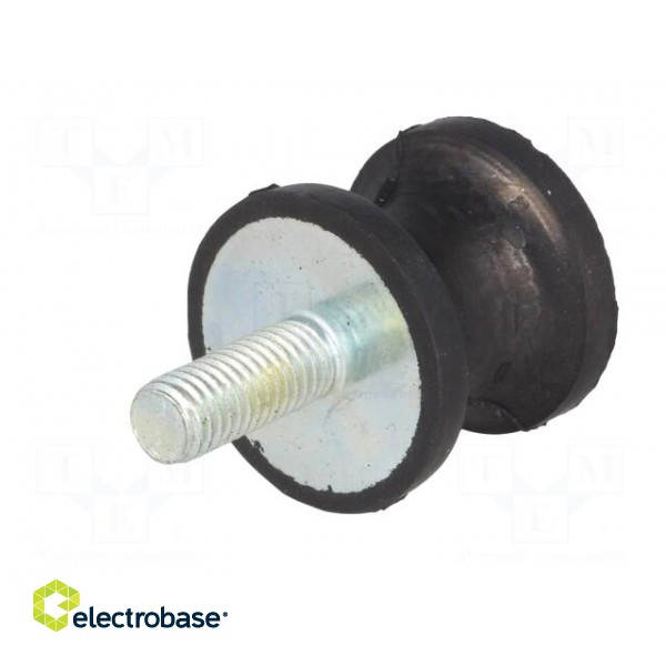 Vibration damper | M8 | Ø: 30mm | rubber | L: 25mm | Thread len: 23mm image 6