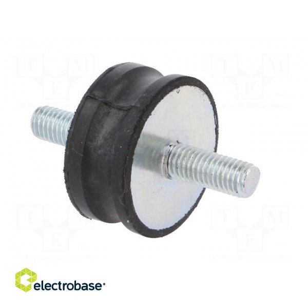 Vibration damper | M8 | Ø: 35mm | rubber | L: 15mm | Thread len: 20mm paveikslėlis 8