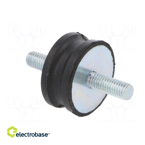 Vibration damper | M8 | Ø: 35mm | rubber | L: 15mm | Thread len: 20mm paveikslėlis 4