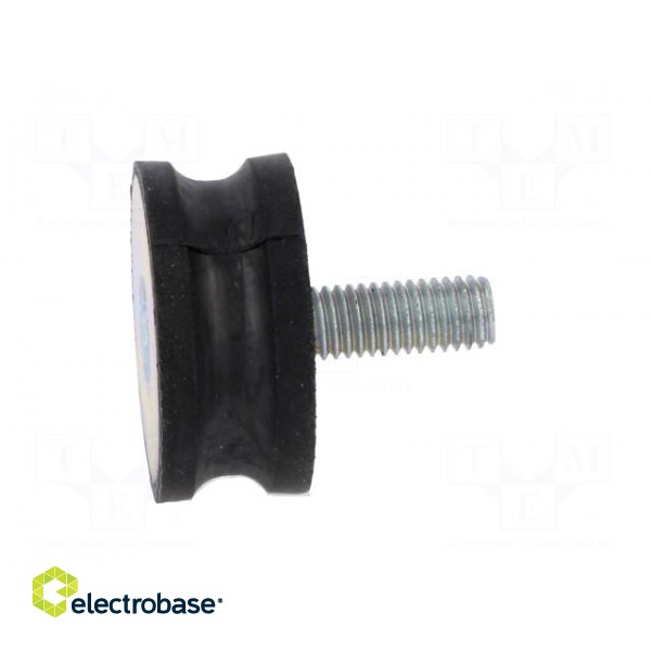 Vibration damper | M8 | Ø: 35mm | rubber | L: 15mm | Thread len: 23mm paveikslėlis 3