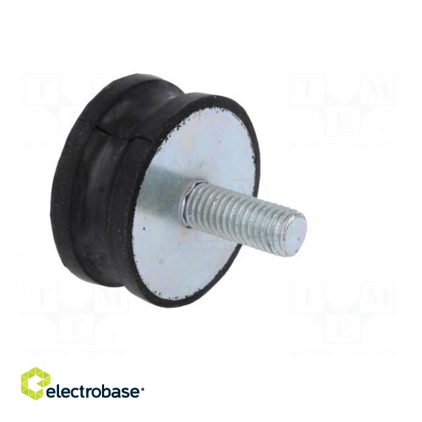 Vibration damper | M8 | Ø: 35mm | rubber | L: 15mm | Thread len: 23mm paveikslėlis 4