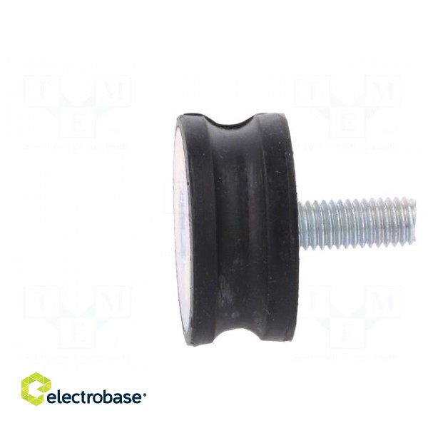 Vibration damper | M8 | Ø: 35mm | rubber | L: 15mm | Thread len: 23mm фото 3