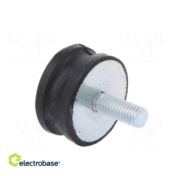 Vibration damper | M8 | Ø: 35mm | rubber | L: 15mm | Thread len: 23mm фото 4