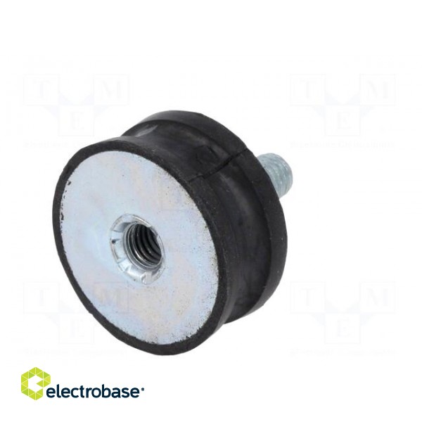 Vibration damper | M8 | Ø: 35mm | rubber | L: 15mm | Thread len: 23mm paveikslėlis 2