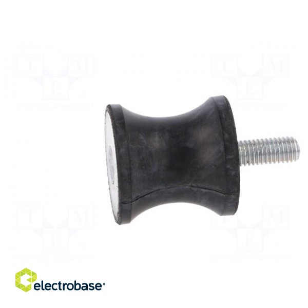 Vibration damper | M8 | Ø: 35mm | rubber | L: 34mm | Thread len: 23mm image 3