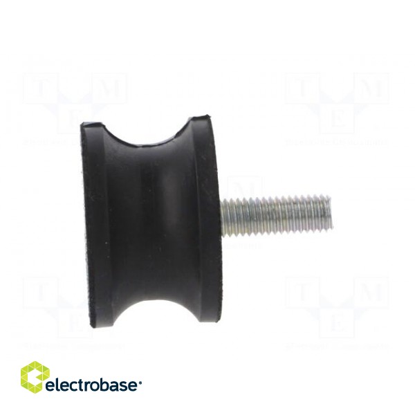 Vibration damper | M8 | Ø: 40mm | rubber | L: 25mm | Thread len: 23mm фото 3
