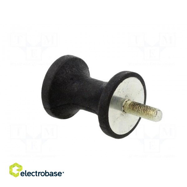 Vibration damper | M8 | Ø: 40mm | rubber | L: 48mm | Thread len: 23mm фото 4