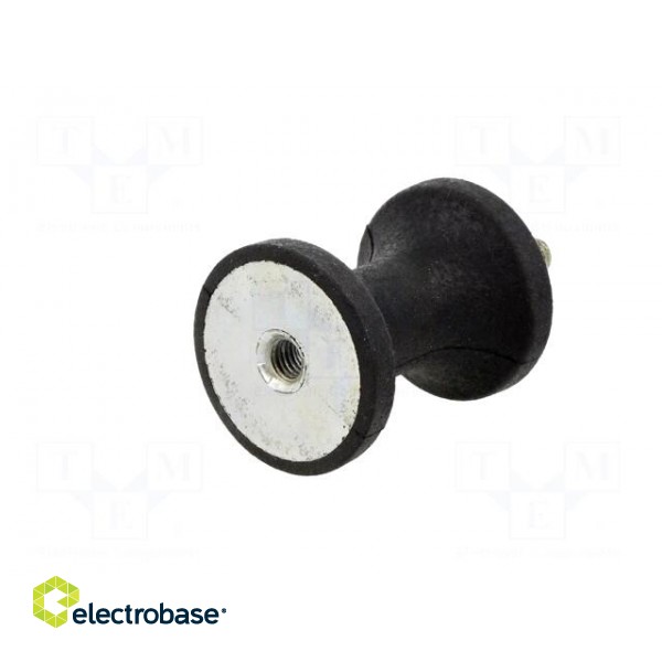 Vibration damper | M8 | Ø: 40mm | rubber | L: 48mm | Thread len: 23mm фото 2