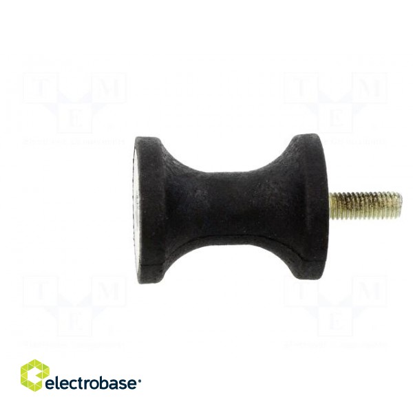 Vibration damper | M8 | Ø: 40mm | rubber | L: 48mm | Thread len: 23mm фото 3