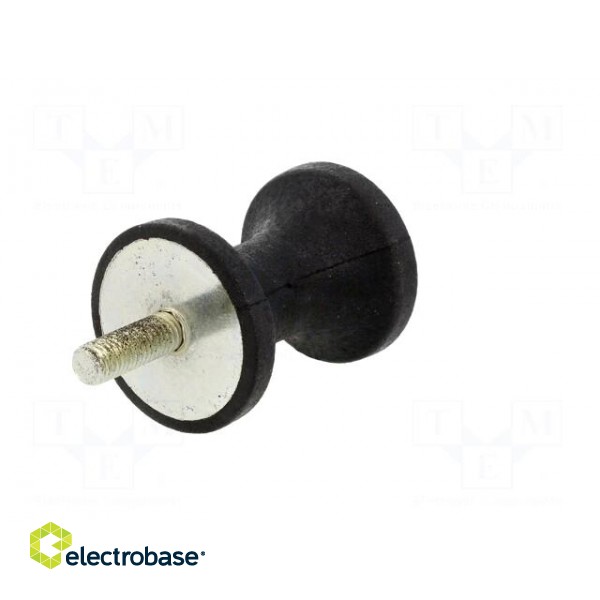 Vibration damper | M8 | Ø: 40mm | rubber | L: 48mm | Thread len: 23mm фото 6