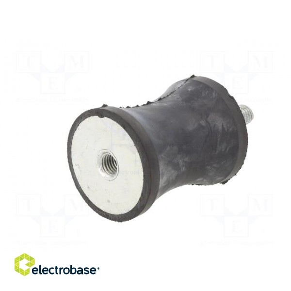 Vibration damper | M8 | Ø: 40mm | rubber | L: 50mm | Thread len: 23mm image 2