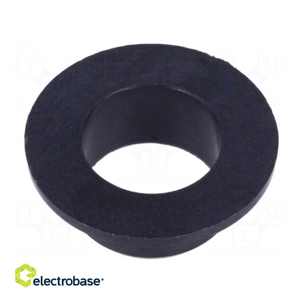 Bearing: sleeve bearing | with flange | Øout: 10mm | Øint: 8mm | black фото 2