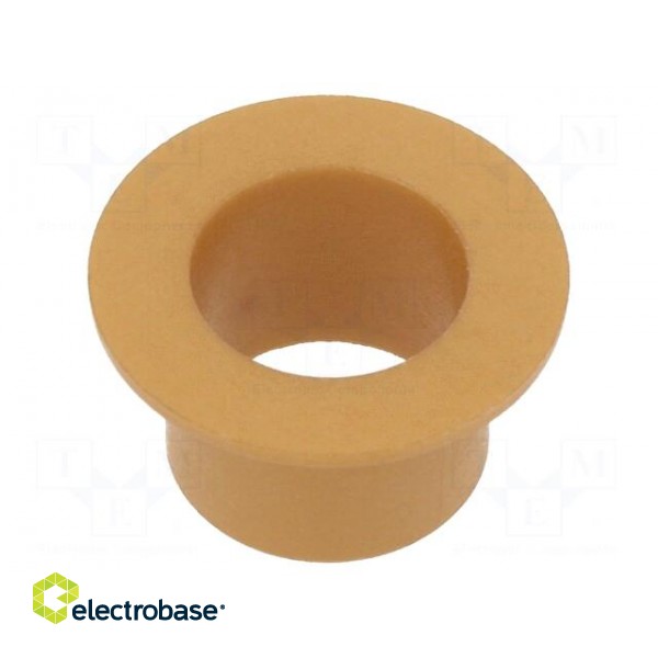 Bearing: sleeve bearing | with flange | Øout: 12mm | Øint: 10mm | beige paveikslėlis 1