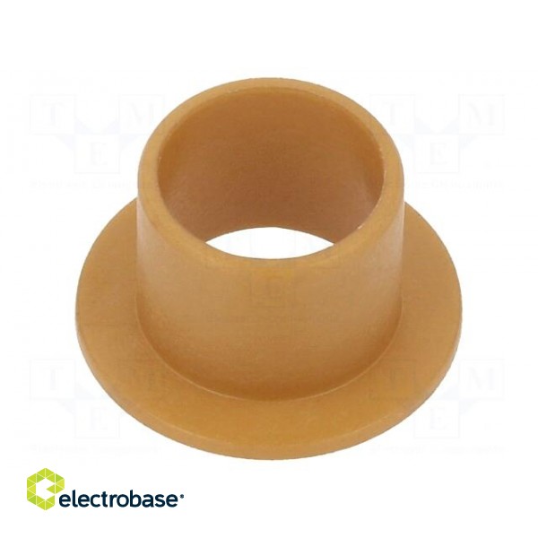 Bearing: sleeve bearing | with flange | Øout: 12mm | Øint: 10mm | beige image 2