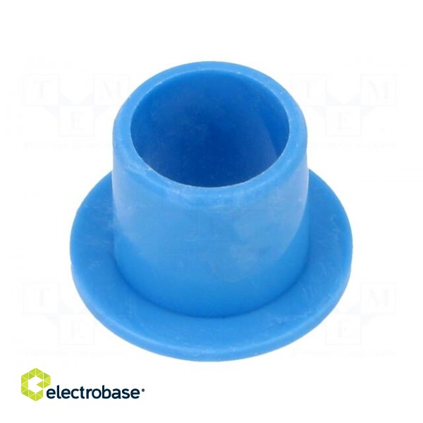 Bearing: sleeve bearing | with flange | Øout: 28mm | Øint: 25mm | blue