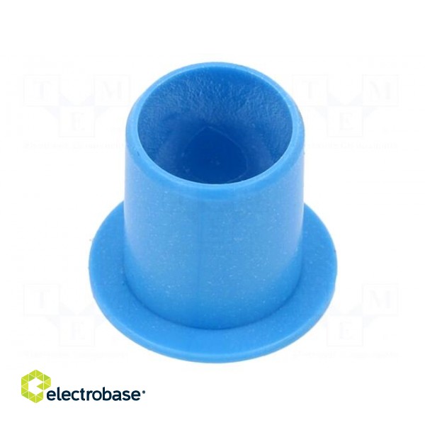 Bearing: sleeve bearing | with flange | Øout: 14mm | Øint: 12mm | blue фото 1