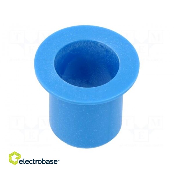 Bearing: sleeve bearing | with flange | Øout: 14mm | Øint: 12mm | blue image 2