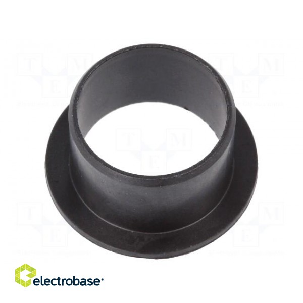 Bearing: sleeve bearing | with flange | Øout: 18mm | Øint: 16mm | black
