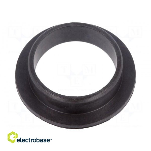 Bearing: sleeve bearing | with flange | Øout: 23mm | Øint: 20mm | black