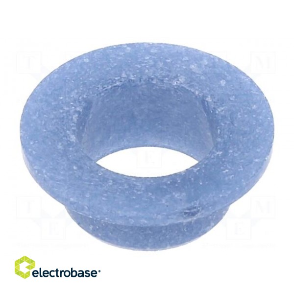 Bearing: sleeve bearing | with flange | Øout: 12mm | Øint: 10mm | blue