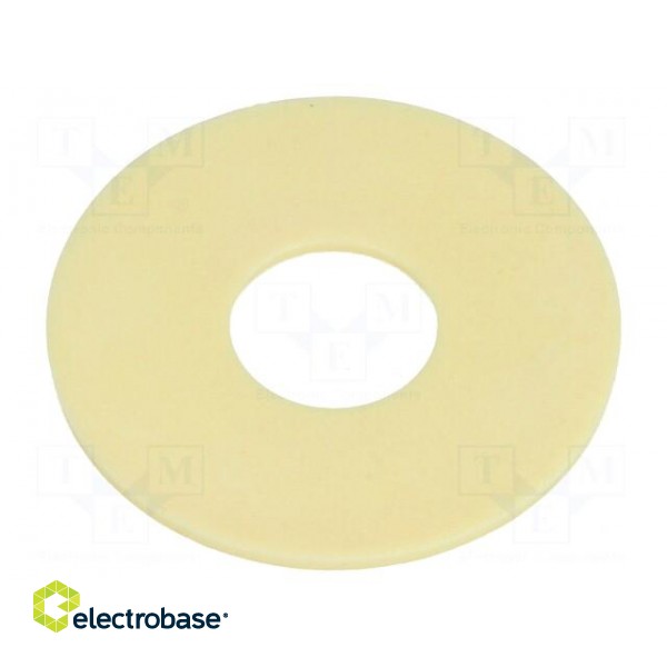 Bearing: thrust washer | without mounting hole | Øout: 34mm | yellow
