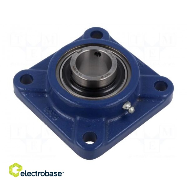 Bearing: bearing unit | adjustable grip,with square flange | 30mm