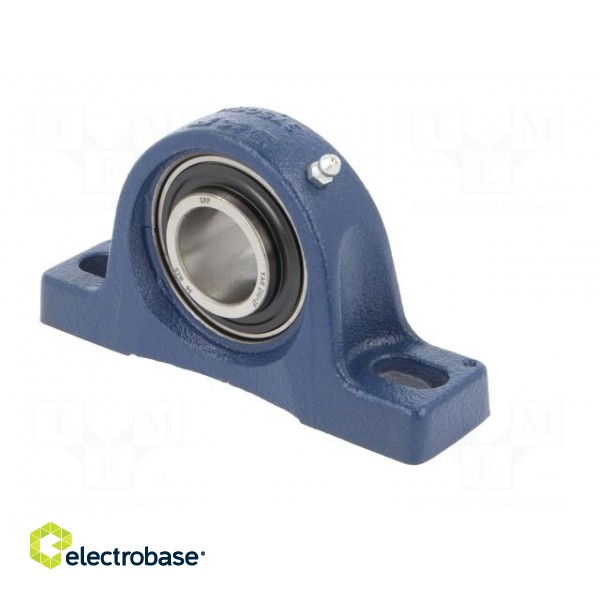 Bearing: bearing unit Y | with plummer block | 30mm | bearing steel image 8