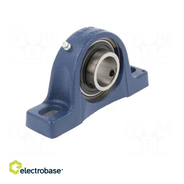 Bearing: bearing unit Y | with plummer block | 30mm | bearing steel image 2