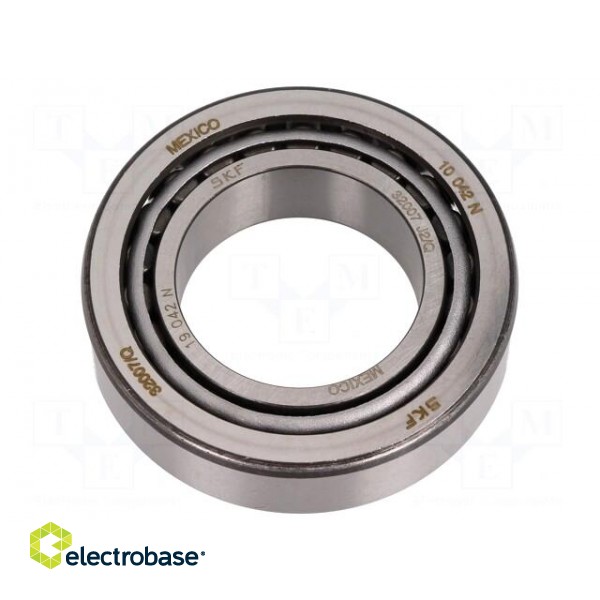 Bearing: tapered roller | Øint: 35mm | Øout: 62mm | W: 18mm | Cage: steel