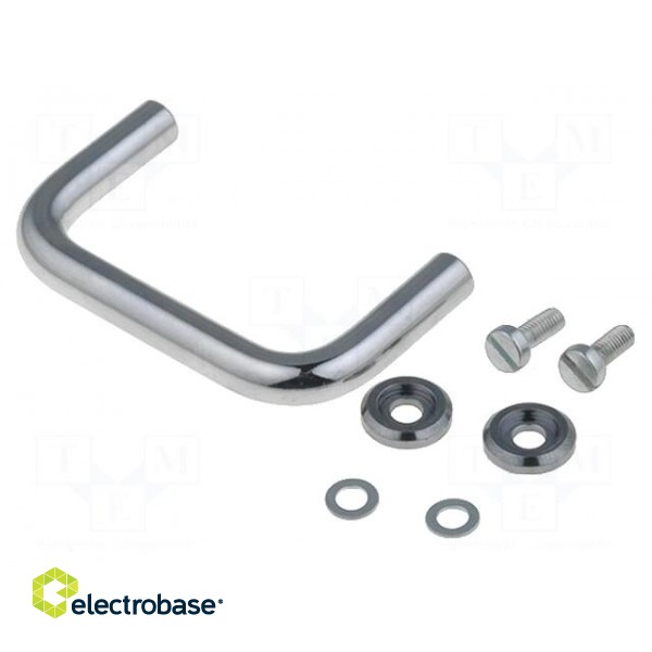 Handle | chromium plated steel | chromium plated | H: 30mm | L: 45mm image 1