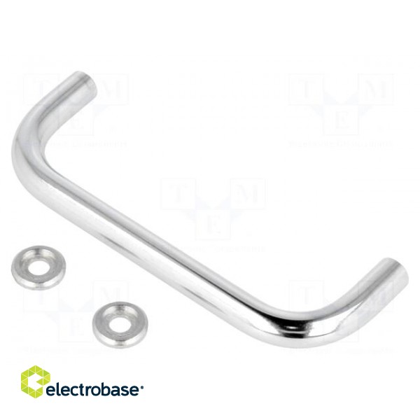 Handle | chromium plated steel | chromium plated | H: 35mm | Ø: 8mm image 1