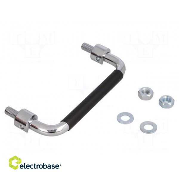 Handle | chromium plated steel | H: 43mm | L: 120mm | W: 10mm image 1