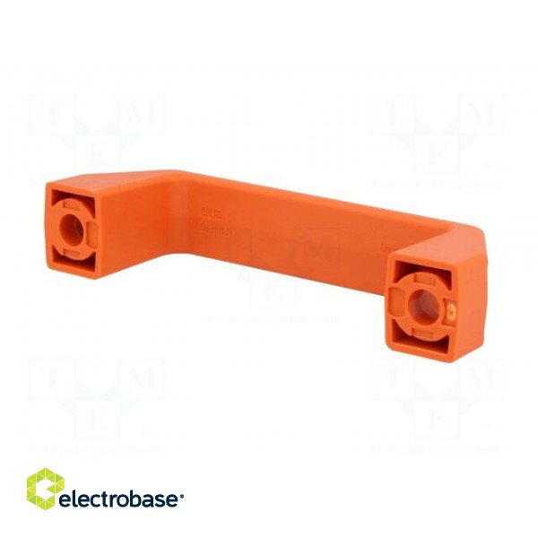 Handle | Mat: technopolymer (PA) | orange | H: 41mm | L: 137mm | W: 26mm фото 2