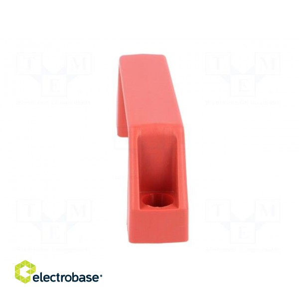 Handle | Mat: technopolymer (PA) | red | H: 38mm | L: 109mm | W: 21mm image 9