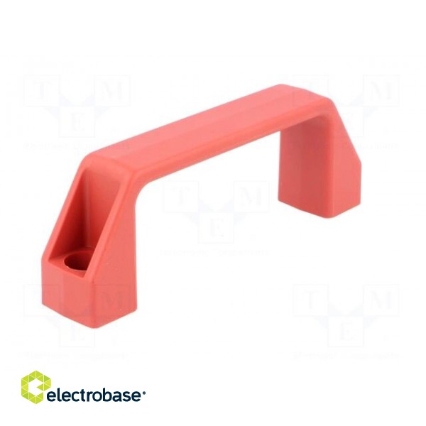 Handle | Mat: technopolymer (PA) | red | H: 38mm | L: 109mm | W: 21mm image 2