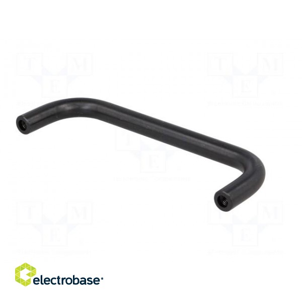 Handle | Mat: oxidized steel | black | H: 35mm | Mounting: M4 screw image 2