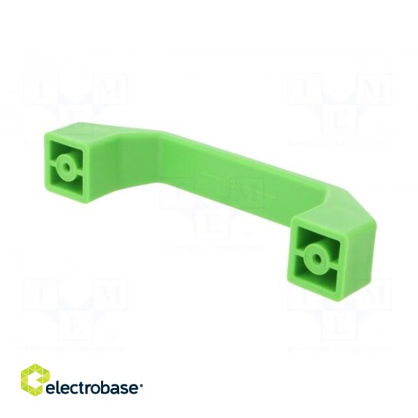 Handle | plastic | green | 120mm | Kit: screw x2 фото 6
