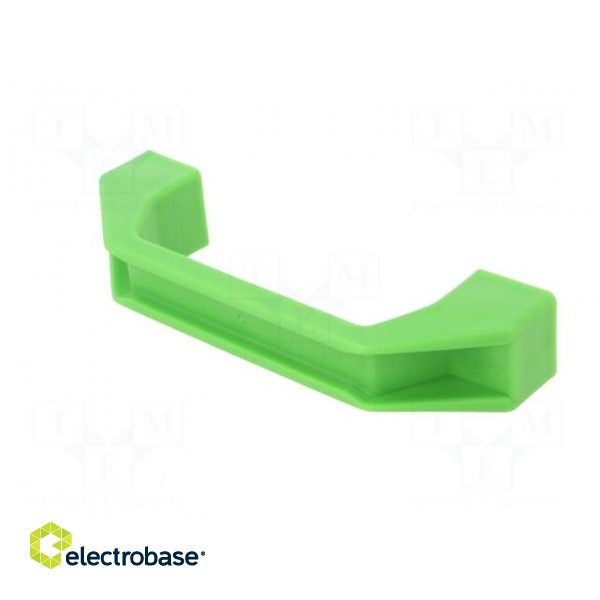 Handle | plastic | green | 120mm | Kit: screw x2 фото 2