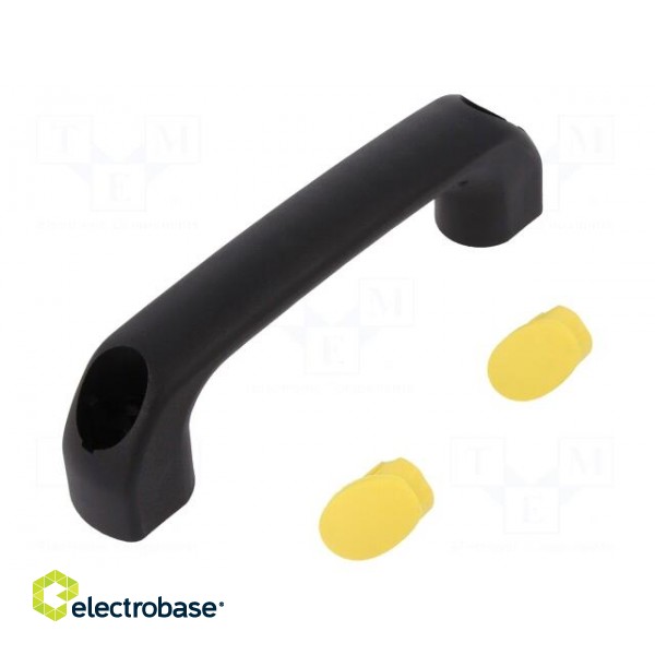 Handle | Mat: polyamide | black | H: 40mm | L: 145mm | yellow | W: 22.5mm paveikslėlis 1