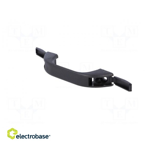 Handle | Mat: polypropylene | black | H: 18.7mm | L: 83.1mm | W: 13.7mm image 2