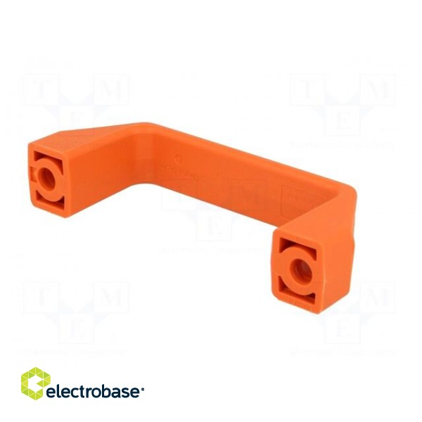 Handle | Mat: technopolymer (PA) | orange | H: 38mm | L: 109mm | W: 21mm paveikslėlis 2