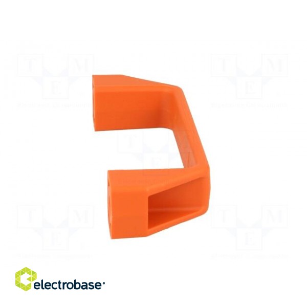 Handle | Mat: technopolymer (PA) | orange | H: 38mm | L: 109mm | W: 21mm фото 3