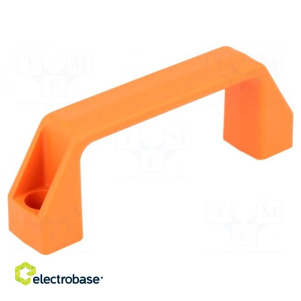 Handle | Mat: technopolymer (PA) | orange | H: 38mm | L: 109mm | W: 21mm image 1