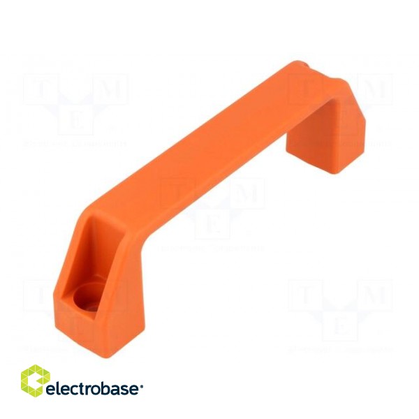 Handle | technopolymer PA | orange | H: 46mm | L: 160mm | W: 27mm paveikslėlis 1