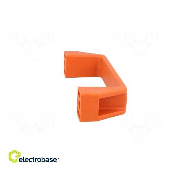 Handle | technopolymer PA | orange | H: 46mm | L: 160mm | W: 27mm paveikslėlis 3