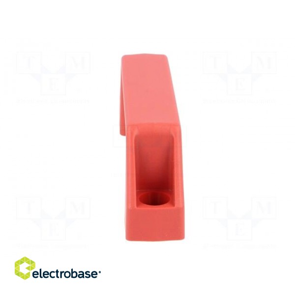Handle | Mat: technopolymer (PA) | red | H: 38mm | L: 109mm | W: 21mm image 5