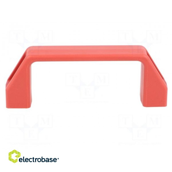 Handle | Mat: technopolymer (PA) | red | H: 38mm | L: 109mm | W: 21mm image 3