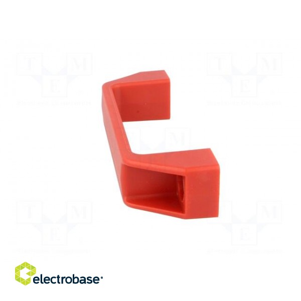 Handle | Mat: technopolymer (PA) | red | H: 41mm | L: 137mm | W: 26mm image 3