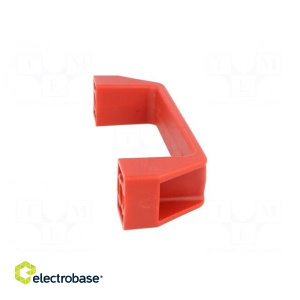 Handle | Mat: technopolymer (PA) | red | H: 41mm | L: 137mm | W: 26mm image 7